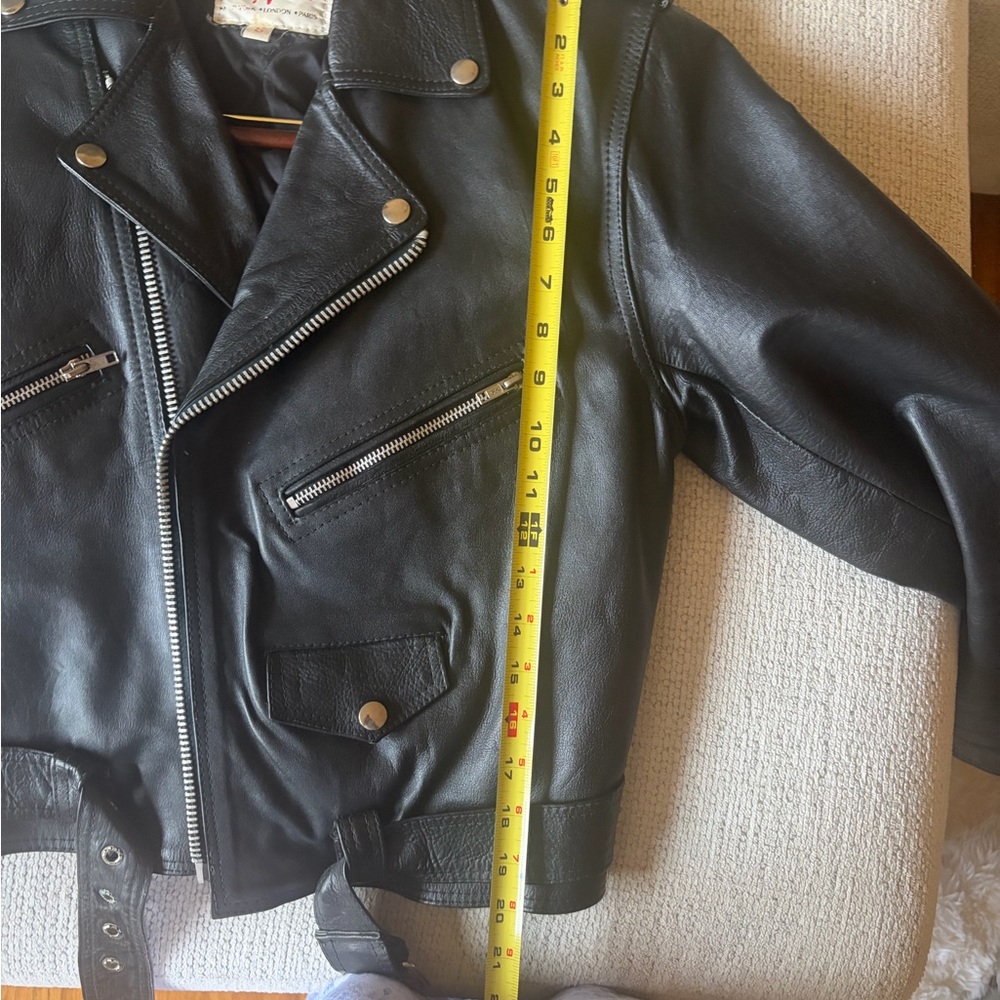 RIPPLES Women BLACK QUILTED LINED VINTAGE REAL LEATHER MOTORCYCLE JACKET! - Picture 17 of 17